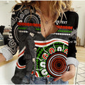 custom-personalised-panthers-anzac-day-women-casual-shirt-aboriginal-lest-we-forget-ver01
