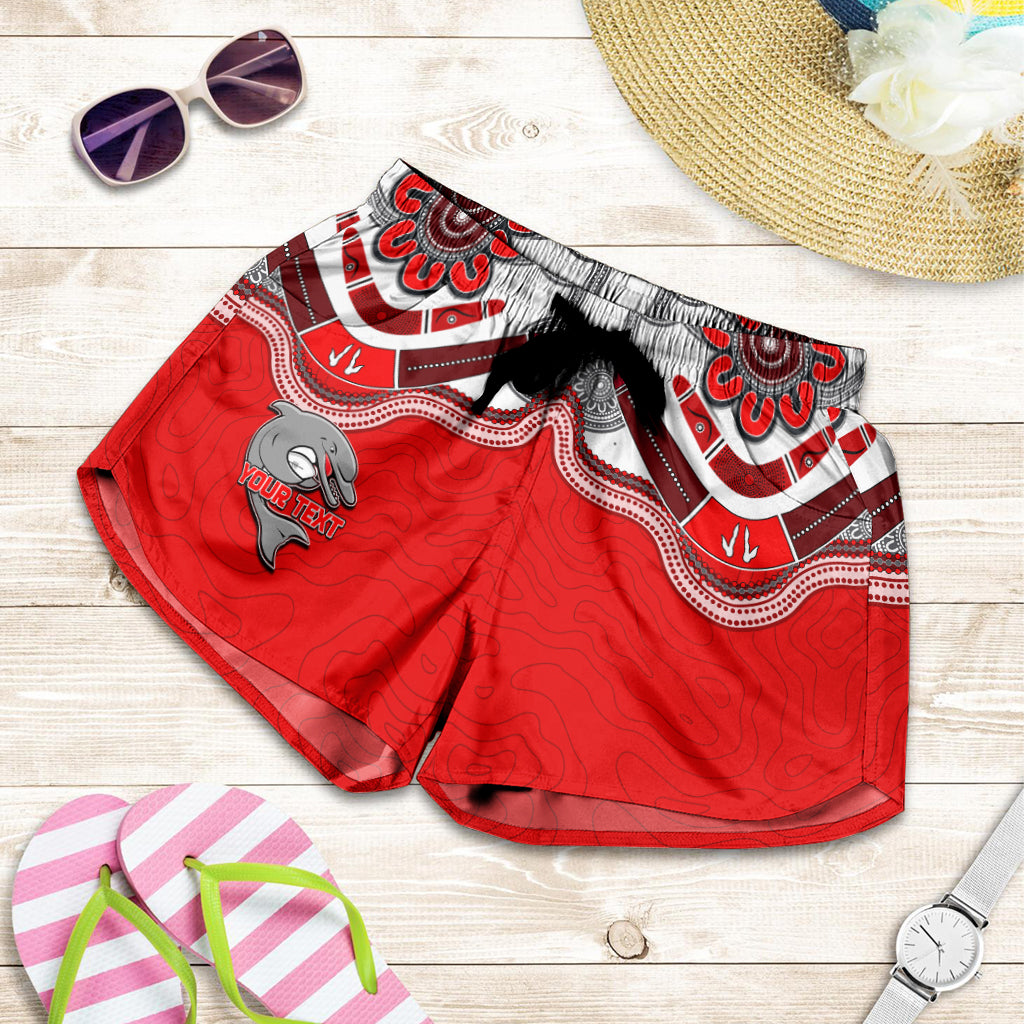 custom-personalised-dolphins-rugby-women-shorts-redcliffe-come-back-stronger
