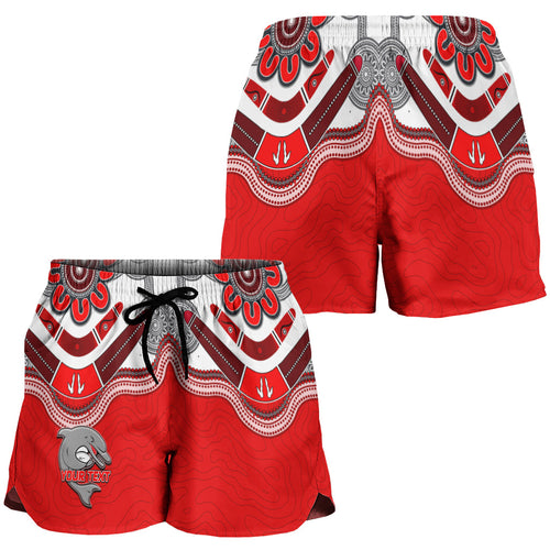 custom-personalised-dolphins-rugby-women-shorts-redcliffe-come-back-stronger