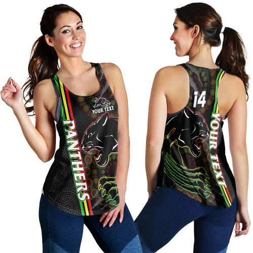 custom-text-and-number-penrith-panthers-rugby-women-racerback-tank-the-mountain-men-aboriginal-art-dynamic