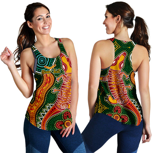 custom-personalised-aboriginal-art-crocodile-women-racerback-tank-you-are-number-one
