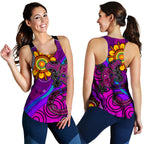 australia-lizard-and-sun-women-racerback-tank-aboriginal-art-purple
