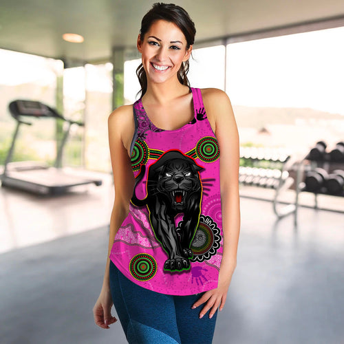 panthers-women-racerback-tank-aboriginal-with-lizard