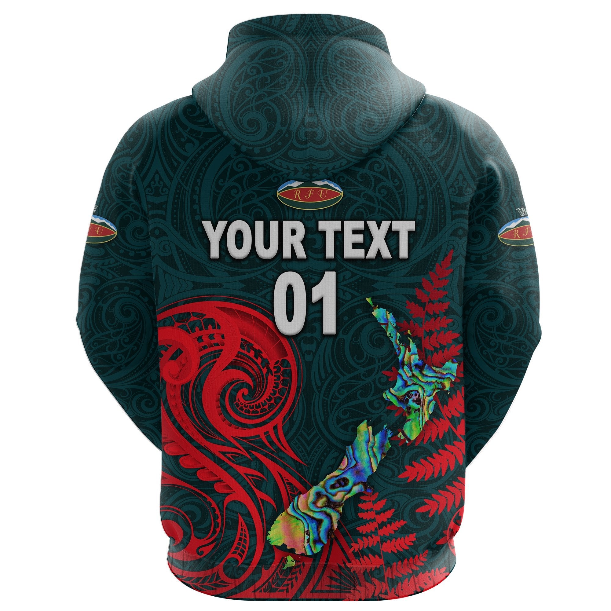 custom-personalised-maori-wairarapa-bush-rugby-hoodie-new-zealand-silver-fern-custom-text-and-number