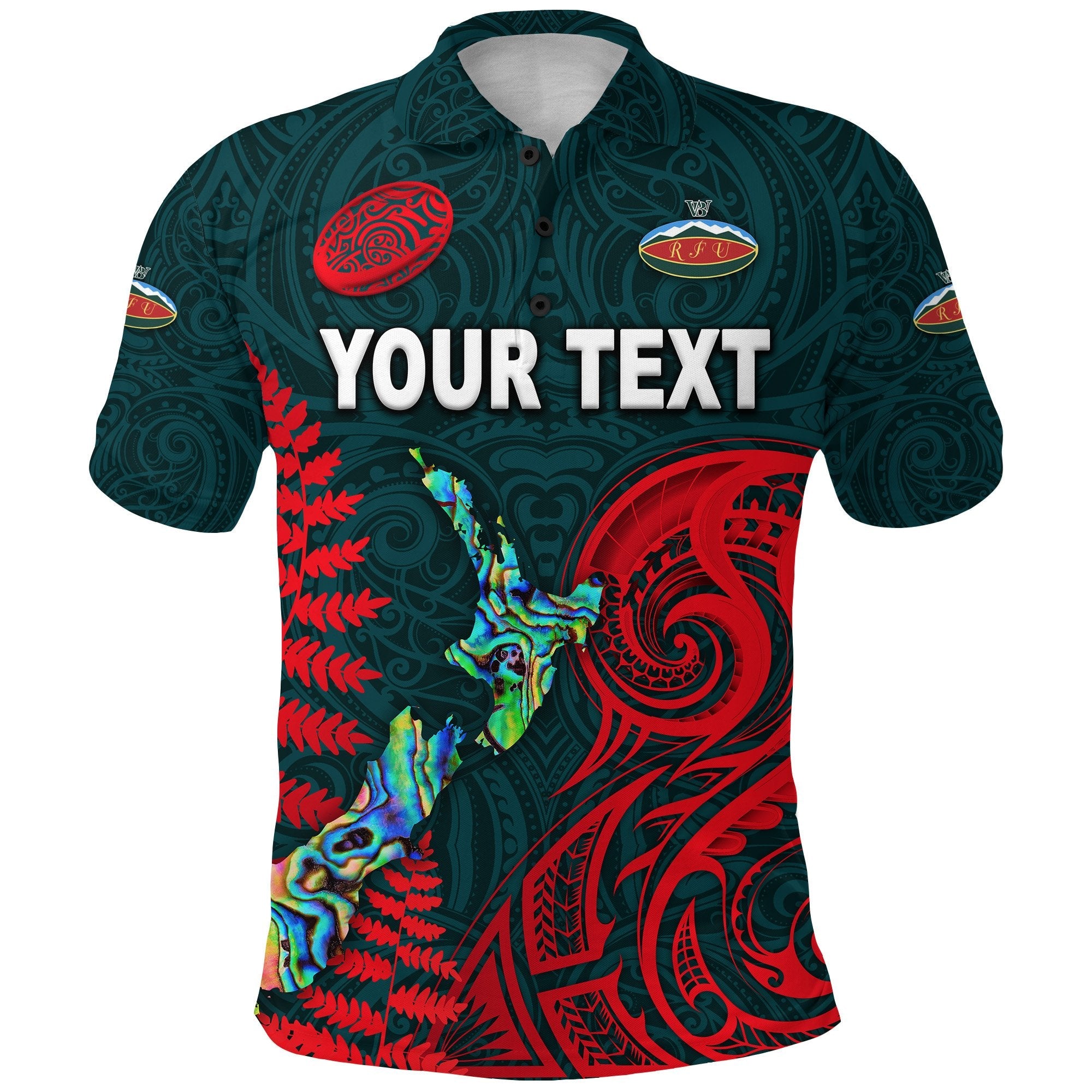 custom-personalised-maori-wairarapa-bush-rugby-polo-shirt-new-zealand-silver-fern