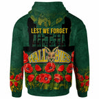 Wallabies Rugby Hoodie - Custom Anzac Wallabies Aboriginal With Animals Hoodie LT10