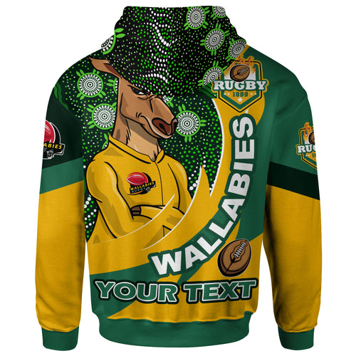 wallabies-rugby-hoodie-custom-kangaroo-rugby-ball-aboriginal-curve-style-hoodie
