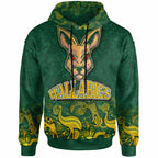 Wallabies Rugby Hoodie - Custom Wallabies Aboriginal With Animals Hoodie LT10