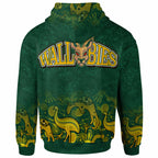 Wallabies Rugby Hoodie - Custom Wallabies Aboriginal With Animals Hoodie LT10