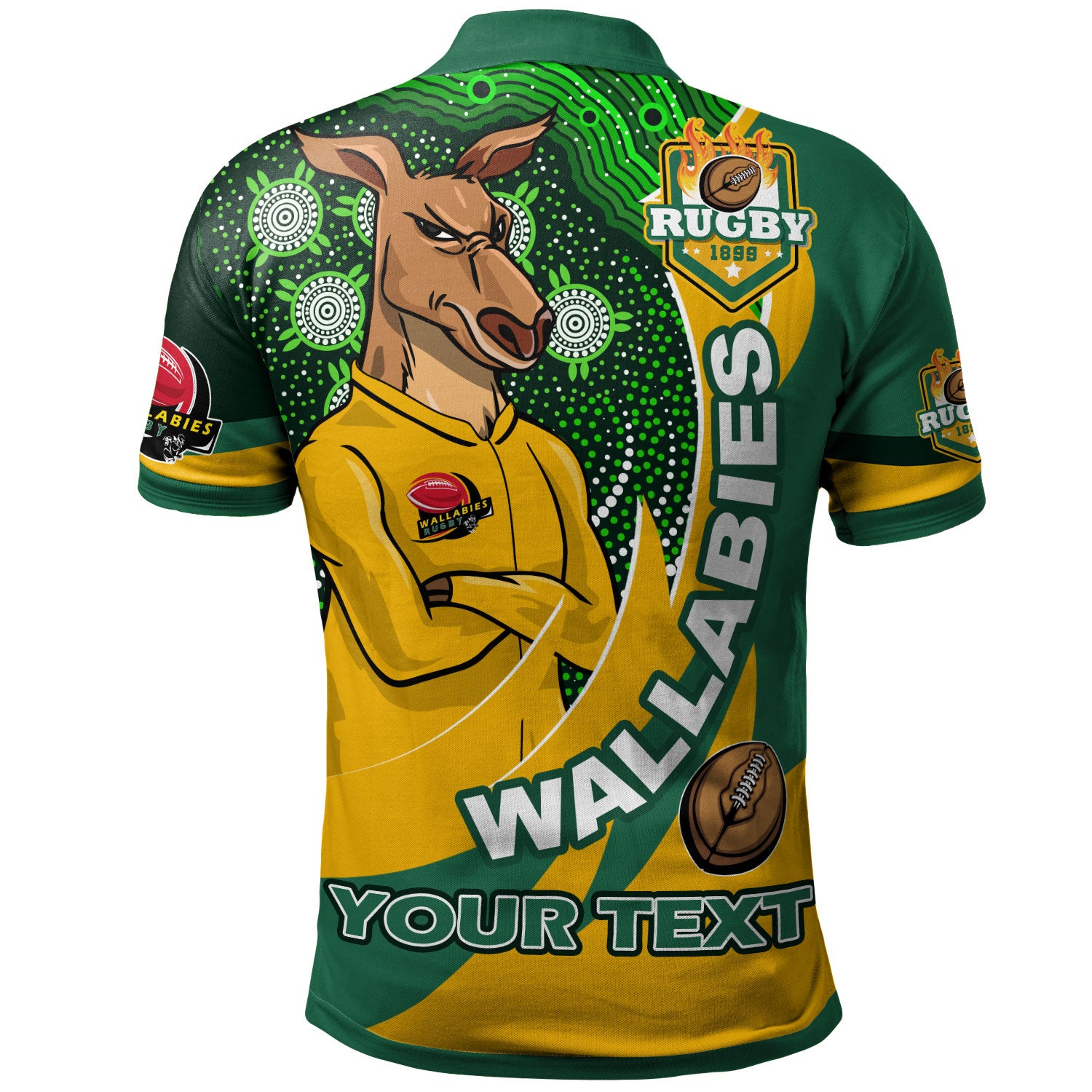 wallabies-rugby-polo-shirt-custom-kangaroo-rugby-ball-aboriginal-curve-style-polo-shirt