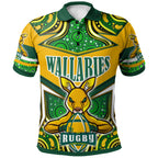 wallabies-rugby-polo-shirt-custom-super-kangaroo-rugby-ball-mascot-aboriginal-style-polo-shirt