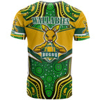 wallabies-rugby-t-shirt-custom-super-kangaroo-rugby-ball-mascot-aboriginal-style-t-shirt