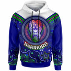 Warriors Rugby Hoodie - Custom Warriors Aboriginal Dot Art Vector Painting With Turtle Hoodie LT10