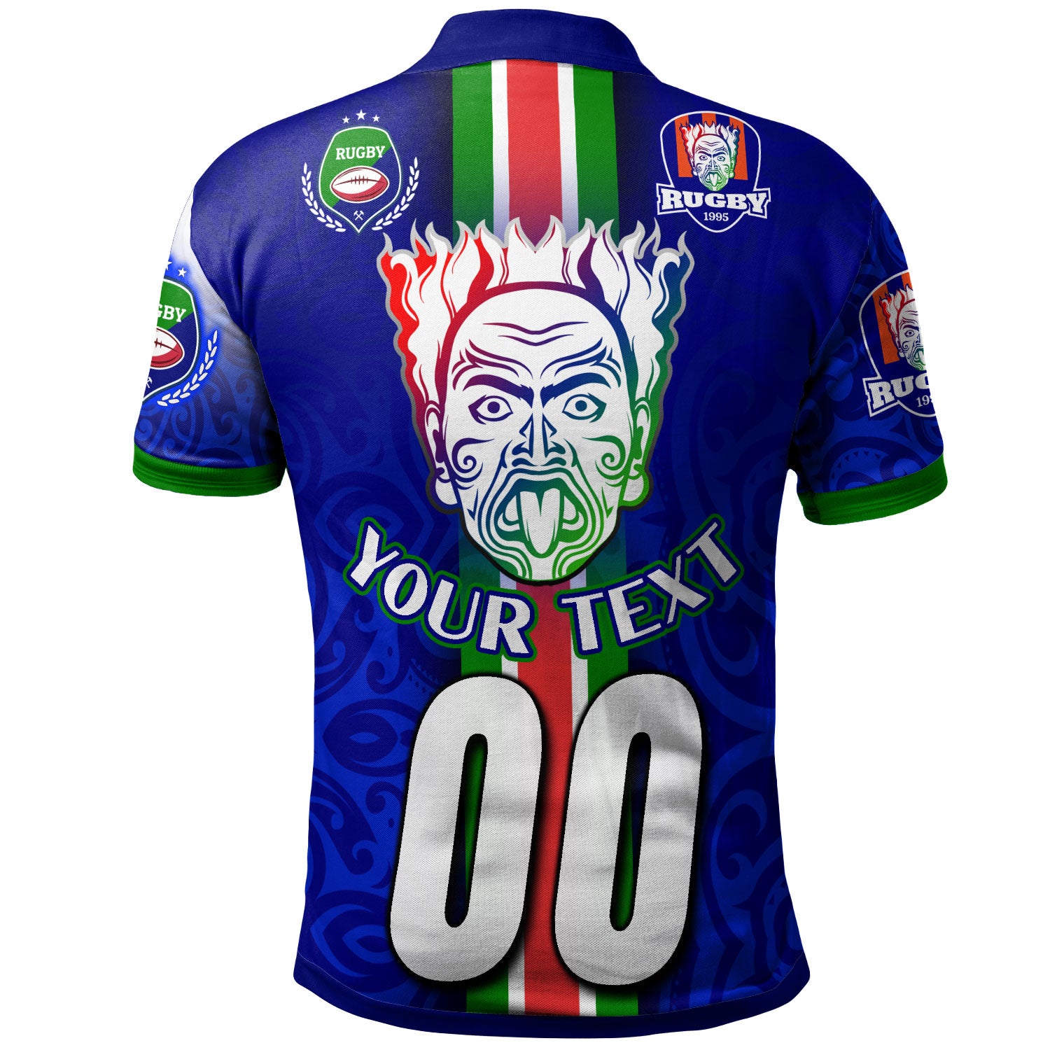 warriors-rugby-polo-shirt-custom-warriors-rugby-ball-maori-patterns-sport-style-polo-shirt