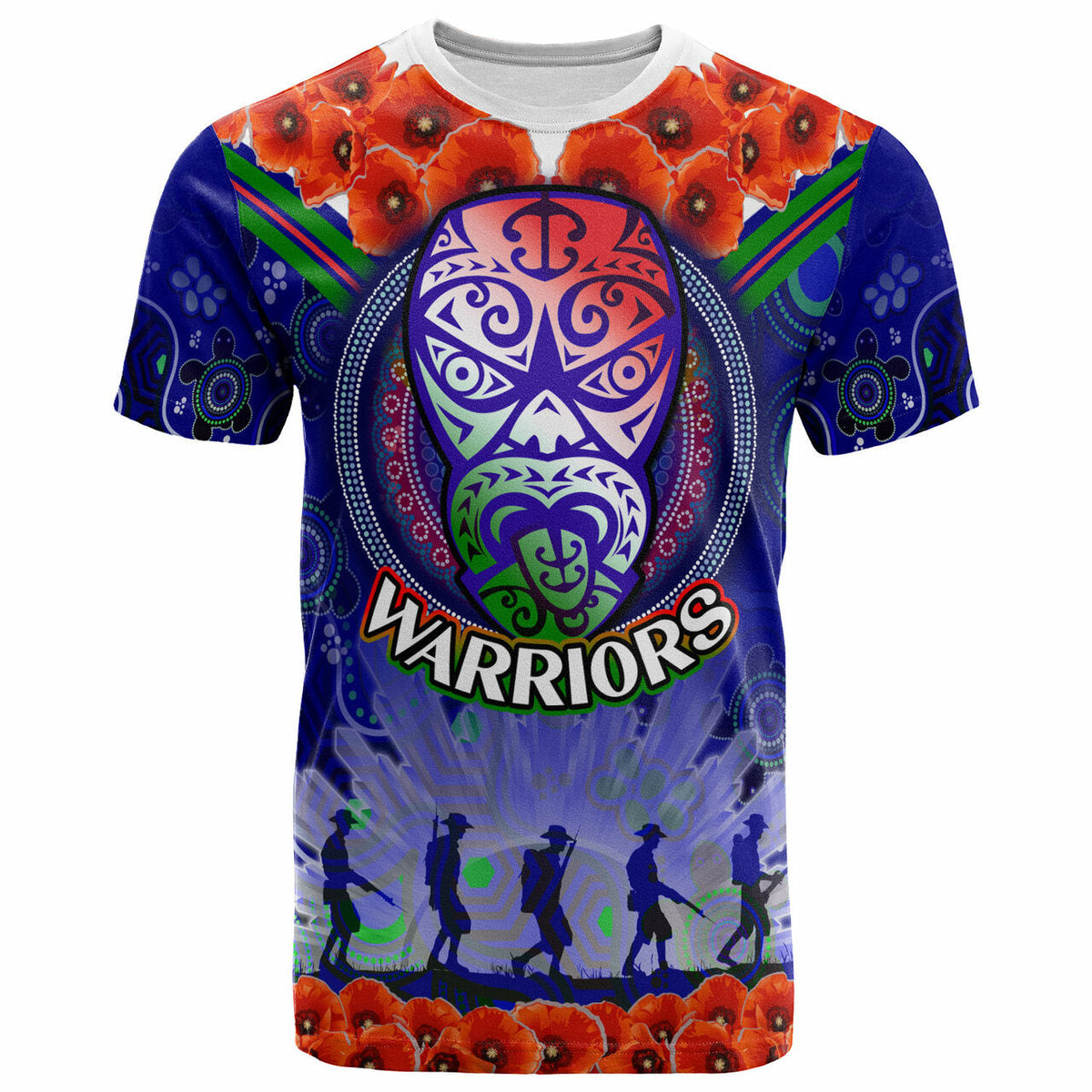 warriors-rugby-t-shirt-custom-anzac-warriors-aboriginal-dot-art-vector-painting-with-turtle-t-shirt