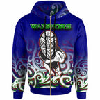 Warriors Rugby Hoodie - Custom Warriors Ruby Maori Patterns Hoodie LT10