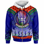 Warriors Rugby Hoodie - Custom Anzac Warriors Aboriginal Dot Art Vector Painting With Turtle Hoodie LT10