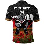 custom-personalised-warriors-anzac-polo-shirt-maori-poppy-flowers-vibes