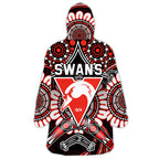 swans-football-wearable-blanket-hoodie-boomerang-indigenous-dots