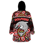 dolphins-rugby-wearable-blanket-hoodie-aboriginal-dot-painting