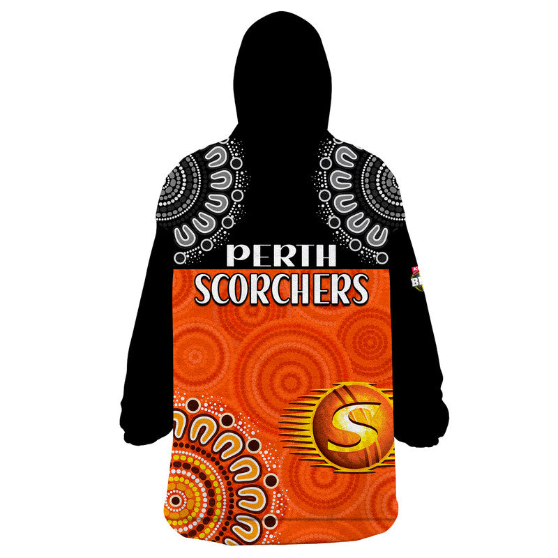 perth-scorchers-cricket-wearable-blanket-hoodie-aboriginal-double-boomerang