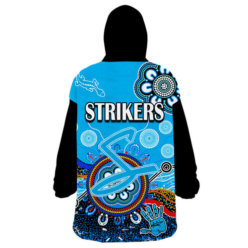 adelaide-strikers-wearable-blanket-hoodie-cricket-indigenous-aboriginal-lizard-version