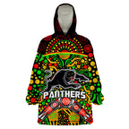 custom-personalised-panthers-rugby-wearable-blanket-hoodie-boomerang-indigenous-dots