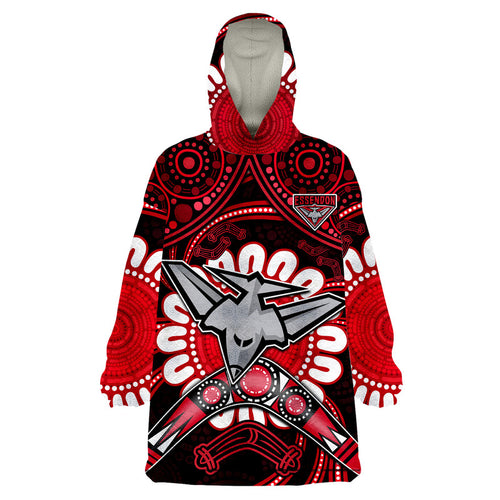 custom-personalised-bombers-football-wearable-blanket-hoodie-boomerang-indigenous-dots