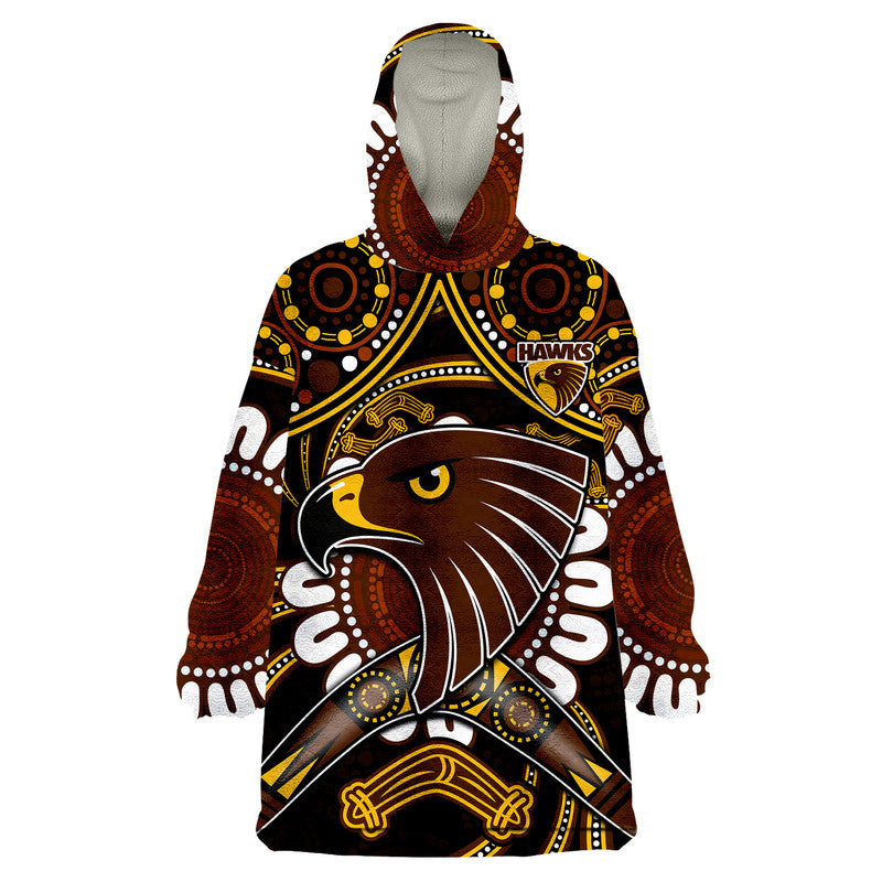 hawks-football-wearable-blanket-hoodie-boomerang-indigenous-dots