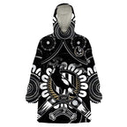 custom-personalised-magpies-football-wearable-blanket-hoodie-boomerang-indigenous-dots