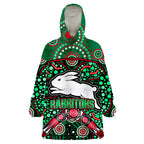 custom-personalised-south-sydney-indigenous-rabbitohs-dot-art-style-wearable-blanket-hoodie