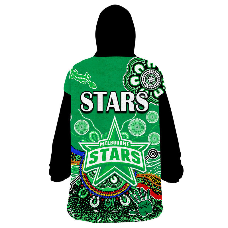 melbourne-stars-wearable-blanket-hoodie-cricket-indigenous-aboriginal-lizard-version