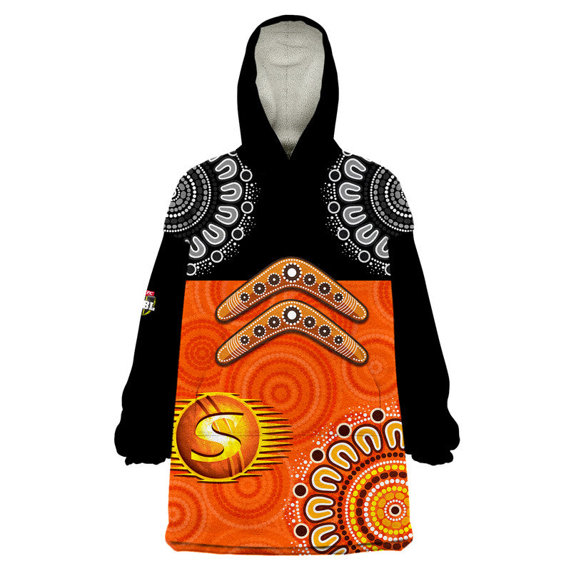 custom-personalised-perth-scorchers-cricket-wearable-blanket-hoodie-aboriginal-double-boomerang