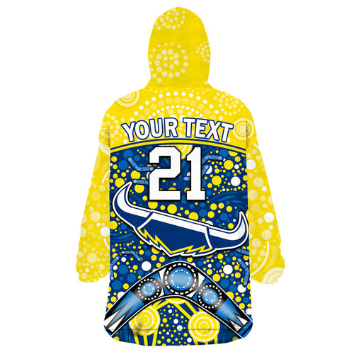 custom-personalised-cowboys-rugby-wearable-blanket-hoodie-boomerang-indigenous-dots