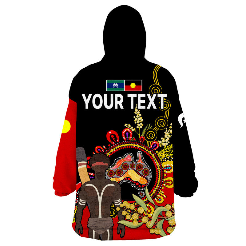 custom-personalised-naidoc-2023-indigenous-wearable-blanket-hoodie-australia-map-with-golden-wattle