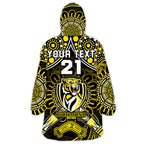custom-personalised-richmond-tigers-football-wearable-blanket-hoodie-boomerang-indigenous-dots