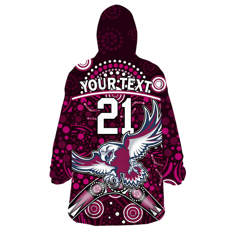 custom-personalised-sea-eagles-rugby-wearable-blanket-hoodie-boomerang-indigenous-dots