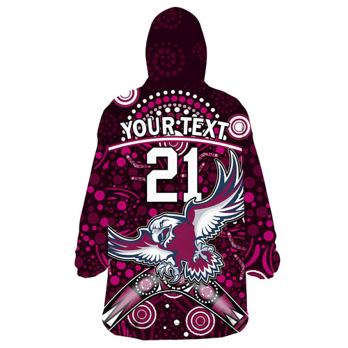custom-personalised-sea-eagles-rugby-wearable-blanket-hoodie-boomerang-indigenous-dots