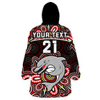 custom-personalised-dolphins-rugby-wearable-blanket-hoodie-aboriginal-dot-painting