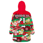 custom-personalised-rabbitohs-rugby-wearable-blanket-hoodie-tropical-flowers-and-palm-hawaiian-style