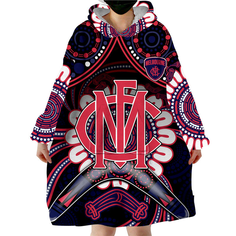 demons-football-wearable-blanket-hoodie-boomerang-indigenous-dots