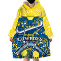 custom-personalised-cowboys-rugby-wearable-blanket-hoodie-boomerang-indigenous-dots