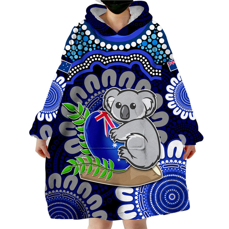 australia-koala-aboriginal-wearable-blanket-hoodie-koala-hugging-rugby-ball-blue