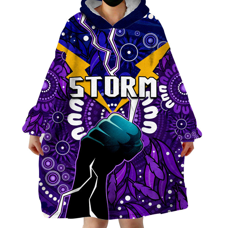 custom-personalised-storm-rugby-wearable-blanket-hoodie-indigenous-with-thunder-go-storm
