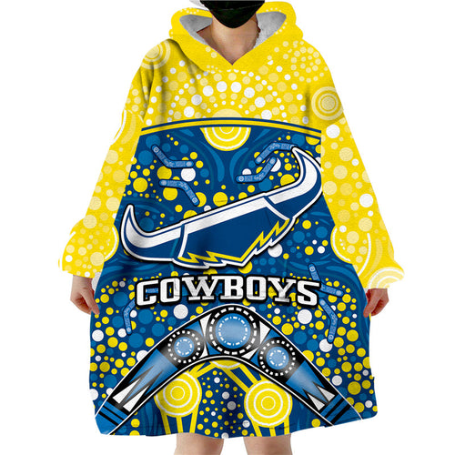 cowboys-rugby-wearable-blanket-hoodie-boomerang-indigenous-dots