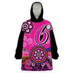 custom-personalised-sydney-sixers-wearable-blanket-hoodie-cricket-indigenous-aboriginal-lizard-version