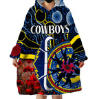 cowboys-rugby-anzac-wearable-blanket-hoodie-aboriginal-military-and-poppy-flowers