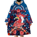 custom-personalised-roosters-rugby-wearable-blanket-hoodie-boomerang-indigenous-dots