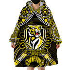 richmond-tigers-football-wearable-blanket-hoodie-boomerang-indigenous-dots