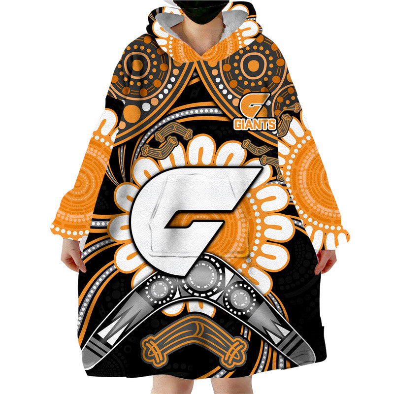 custom-personalised-giants-football-wearable-blanket-hoodie-boomerang-indigenous-dots
